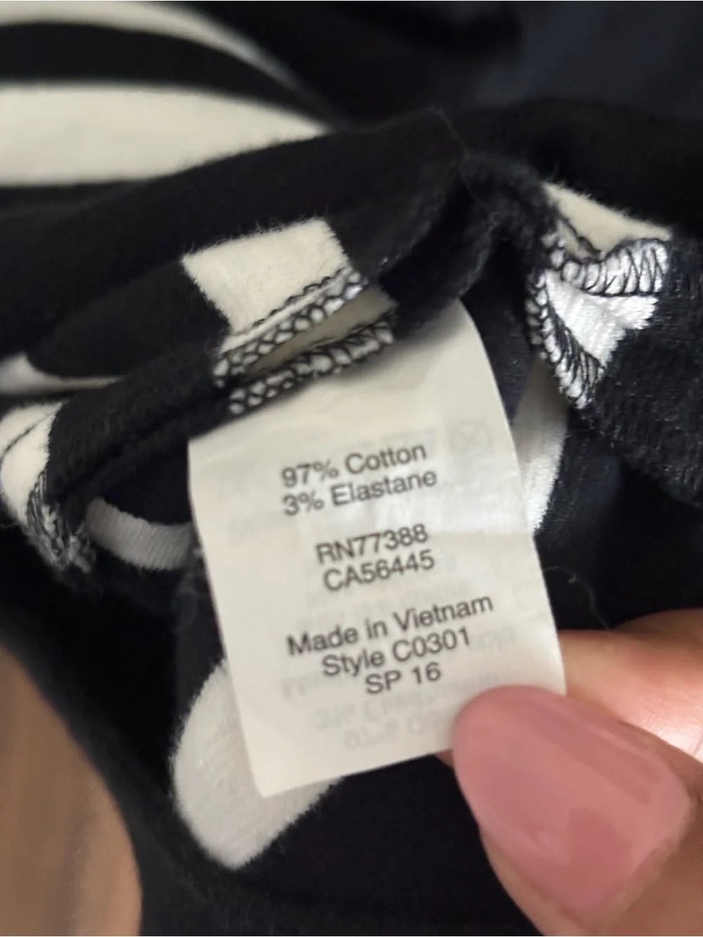 J. Crew Black and White Striped Sleeveless Cotton Dress